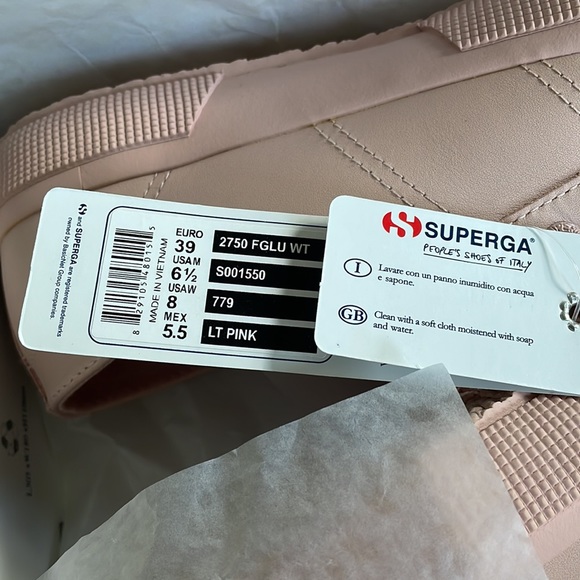 Superga Light Pink Leather Sneaker Women’s - Picture 8 of 8